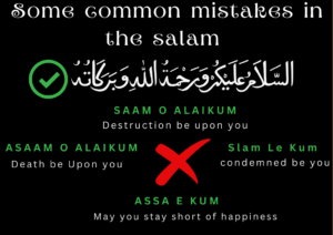 common mistakes in the salam people can do