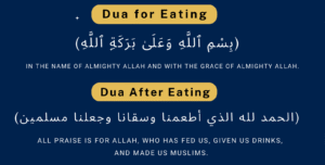 dua for eating , middle of eating , Dua After Eating.