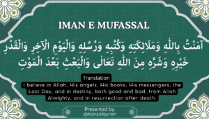 The Six Articles of Faith in Iman e Mufassal